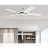 Westinghouse Comet 52" 5-Blade Wht Indoor Ceiling Fan w/Dimmable LED Light Fixture 7233600